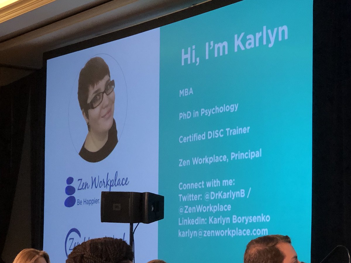 JeffSpoeri's tweet photo. Last day of the @cased4 conference kicks off with @DrKarlynB of @ZenWorkplace, helping us learn to empower ourselves in our work. Let's do this! #CaseD4 #FWD4 #advancementlife https://t.co/hHABQjHlXb