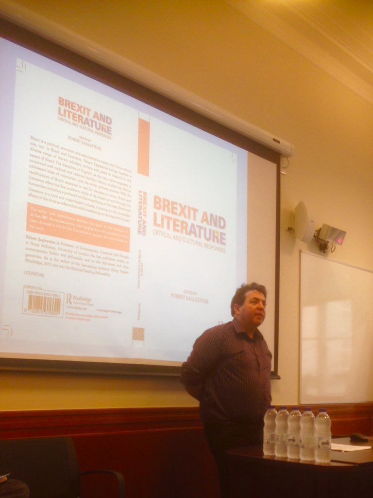 RoutledgeLit's tweet photo. #Routledge author and editor Prof Robert Eaglestone discusses the 'cruel nostalgia' of Brexit and the lasting 'affect memory' of the Second World War @BobEaglestone @routledgebooks #brexlit #dangerousanddivisive https://t.co/HuL5RDnq6f