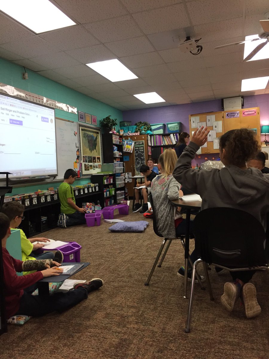 AFord3rd's tweet photo. @Palmers4thgrade @CentralCabotpK4 Thanks for letting me observe your great math routines-love seeing students solving with a variety of strategies #Observeme #CEtribe https://t.co/2DQ9J4teSq