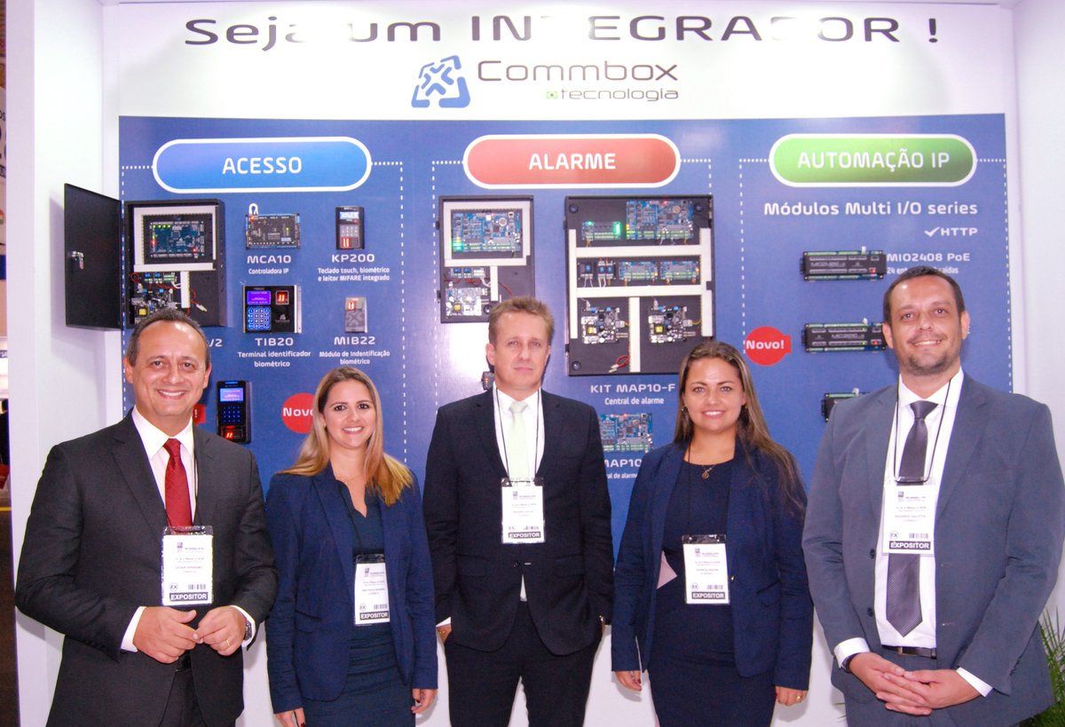 CommboxLTDA's tweet image. A Commbox expõe suas soluções em segurança em mais uma feira ISC2018!
#commbox #seguranca #automacao #feiraISC2018