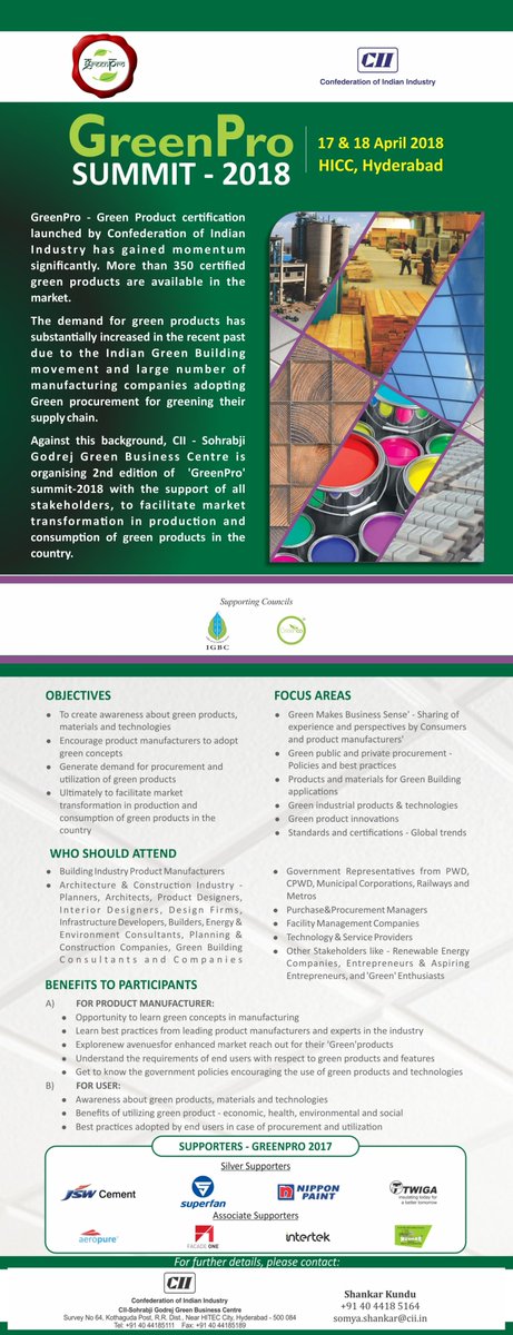 IGBConline's tweet photo. Green Pro- Green Product certification launched by CII has gained momentum significantly. More than 350 certified #greenproducts are available in the market. 
To know more, click: https://t.co/BBfLjKwLG5 https://t.co/MNxnjwyWZq