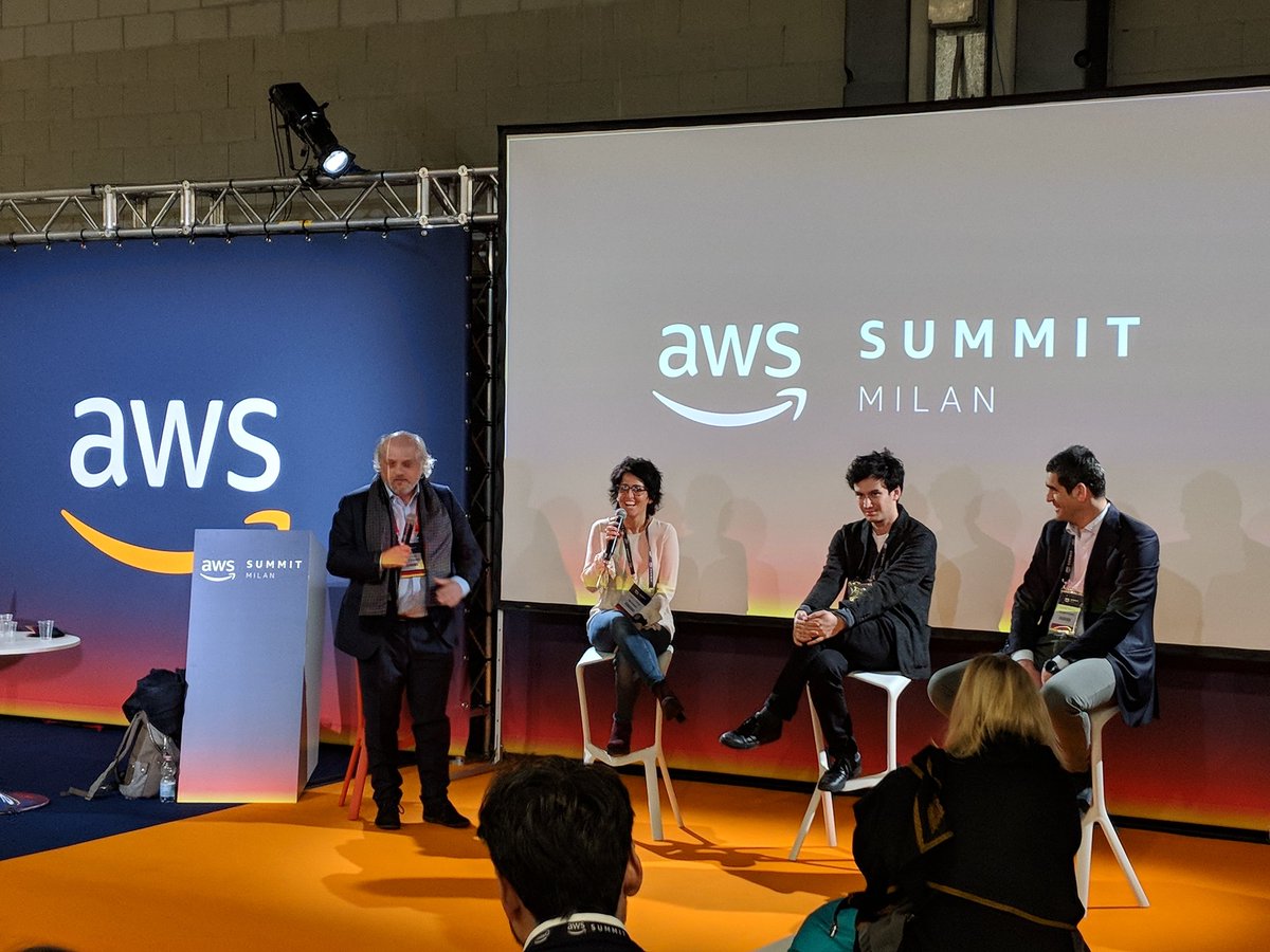 Thrilled to have been invited to talk about the italian startup ecosystem at #AWSSummit in Milan.