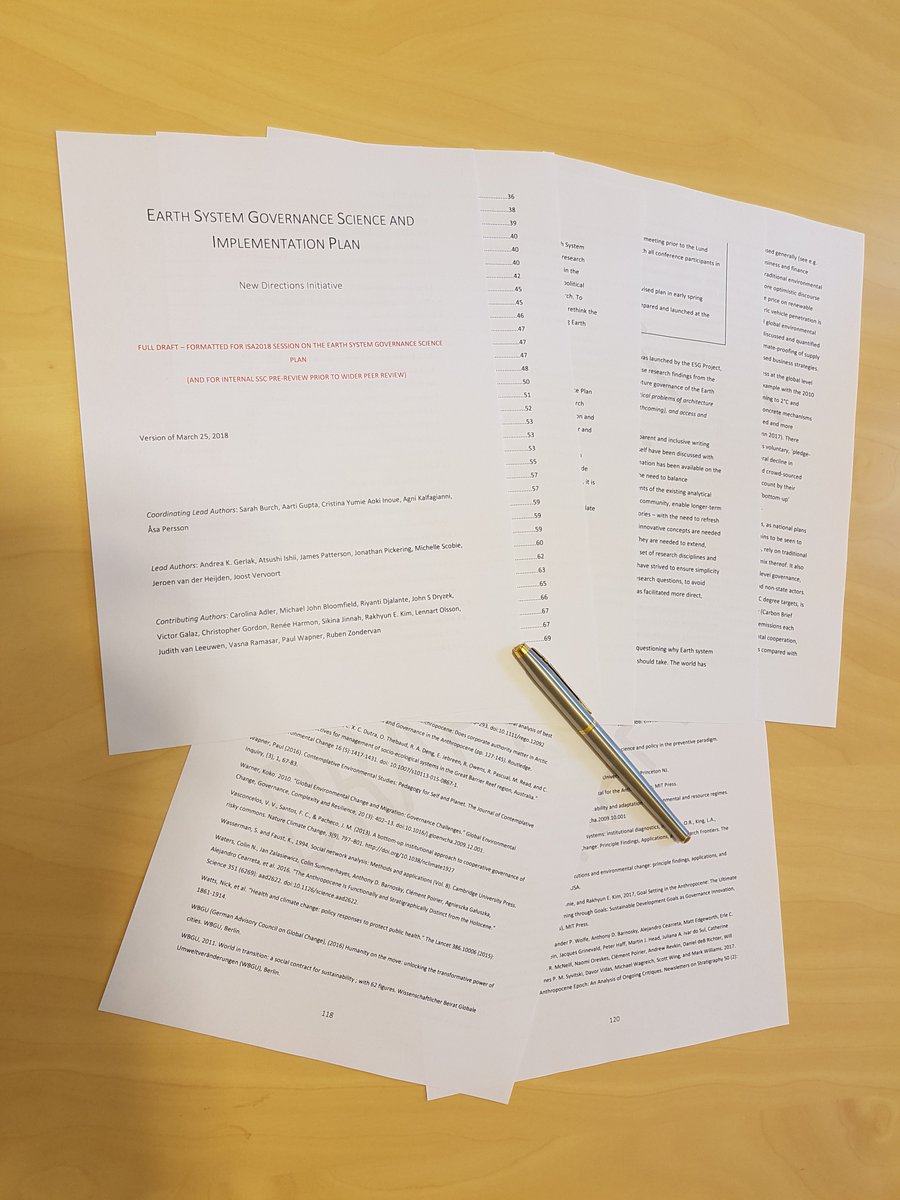 ESG_Project's tweet photo. Formatting the draft of new @ESG_Project Science & Implementation Plan for discussion at #ISA2018 #FC03 https://t.co/5aKLY9OOMS The Next Decade of ESG Scholarship and Practice (2018 – 2028) https://t.co/X4FdpX4vsK