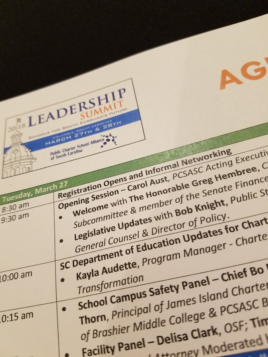 SCWS1's tweet photo. Kicking off a great day of networking and growing at the @SCCharterSchool Leadership Summit.
#SCWSleaders #SCCharters https://t.co/W7F659uTT0