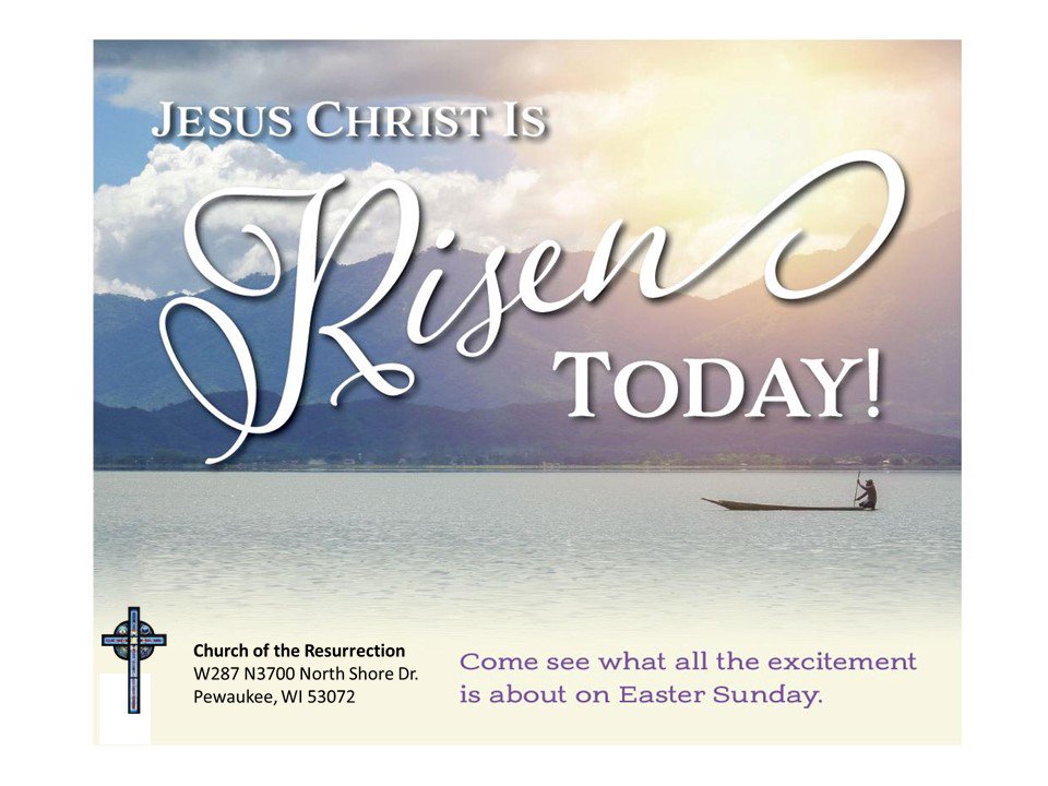 CORPewaukee's tweet photo. Come worship with us!
Maundy Thursday: March 29th, 7 pm
Good Friday: March 30th, 1 pm &amp; 7 pm
Easter Vigil: Saturday, March 31st, 5 pm
Easter Sunday: April 1st , 8:30 &amp; 10 am 
Nursery care available on Sunday Mornings.
(We are are a reconciled in Christ congregation) https://t.co/wO6kz4IE3z