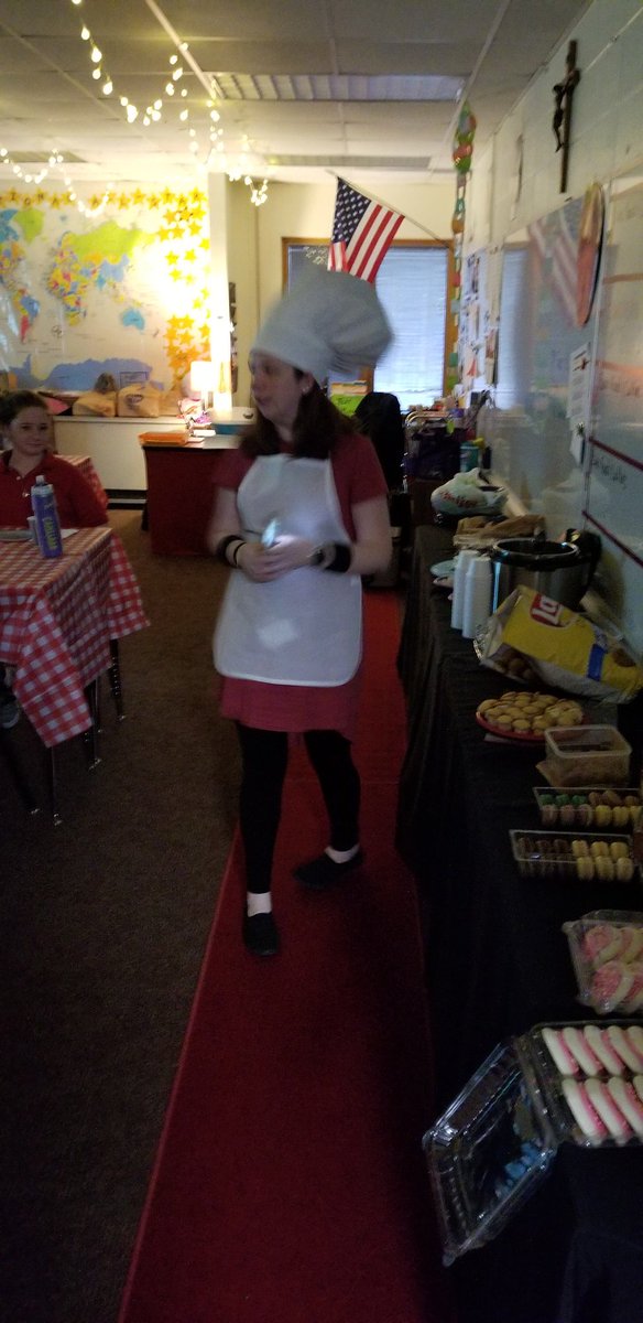 SPX7200's tweet photo. How do #SPXindy 6th graders celebrate the end of their European unit?  @MrsOBrien_SPX opens a European Restaurant. #learningistasty #differentiation https://t.co/I2ihlxCd5T