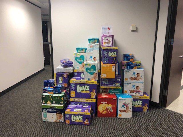Corus360Cares's tweet photo. Thank you @mfernandezcoru1 for continuing @Corus360Cares in #Raleigh and helping those in need! Our team in Raleigh has collected 2,368 diapers &amp; 4,244 wipes &amp; they're still counting with 2 weeks left until the drop off date! ✨ https://t.co/VrOz3pD0Kj