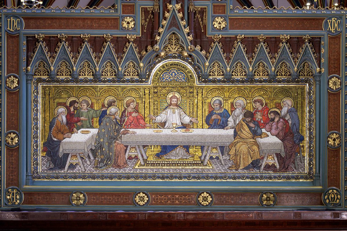 Nrw_Cathedral's tweet photo. Maundy Thursday: Eucharist of the Last Supper, 7 pm 29th March.
At this beautiful and moving service, Jesus’ last supper with his disciples is recalled. Everyone is very welcome to #JoinUs.
#LastSupper #HolyWeek #Lent #GodWithUs #WindowOnLent
>> https://t.co/mzXqTKuYt2 https://t.co/tMPfXAeXpe