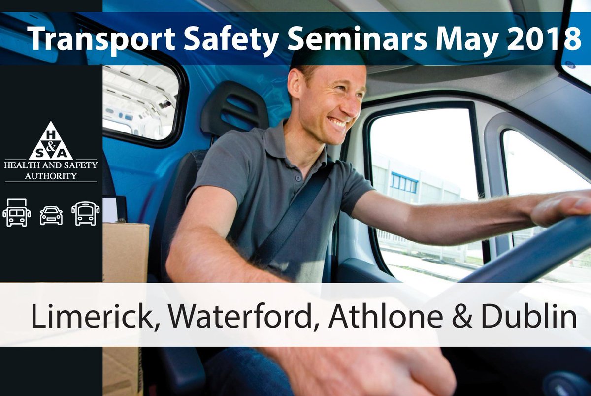 We are running a series of regional morning seminars in May, to highlight the importance of managing vehicle related risks in the workplace. Learn how to protect your employees and others from vehicle related harm hsa.ie/!LTE0CQ