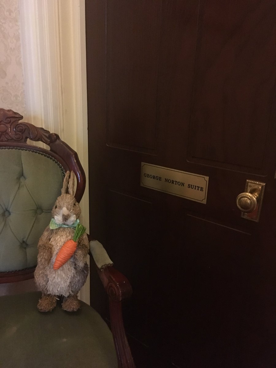 George Norton checking into his suite for the evening #itsasuitelife