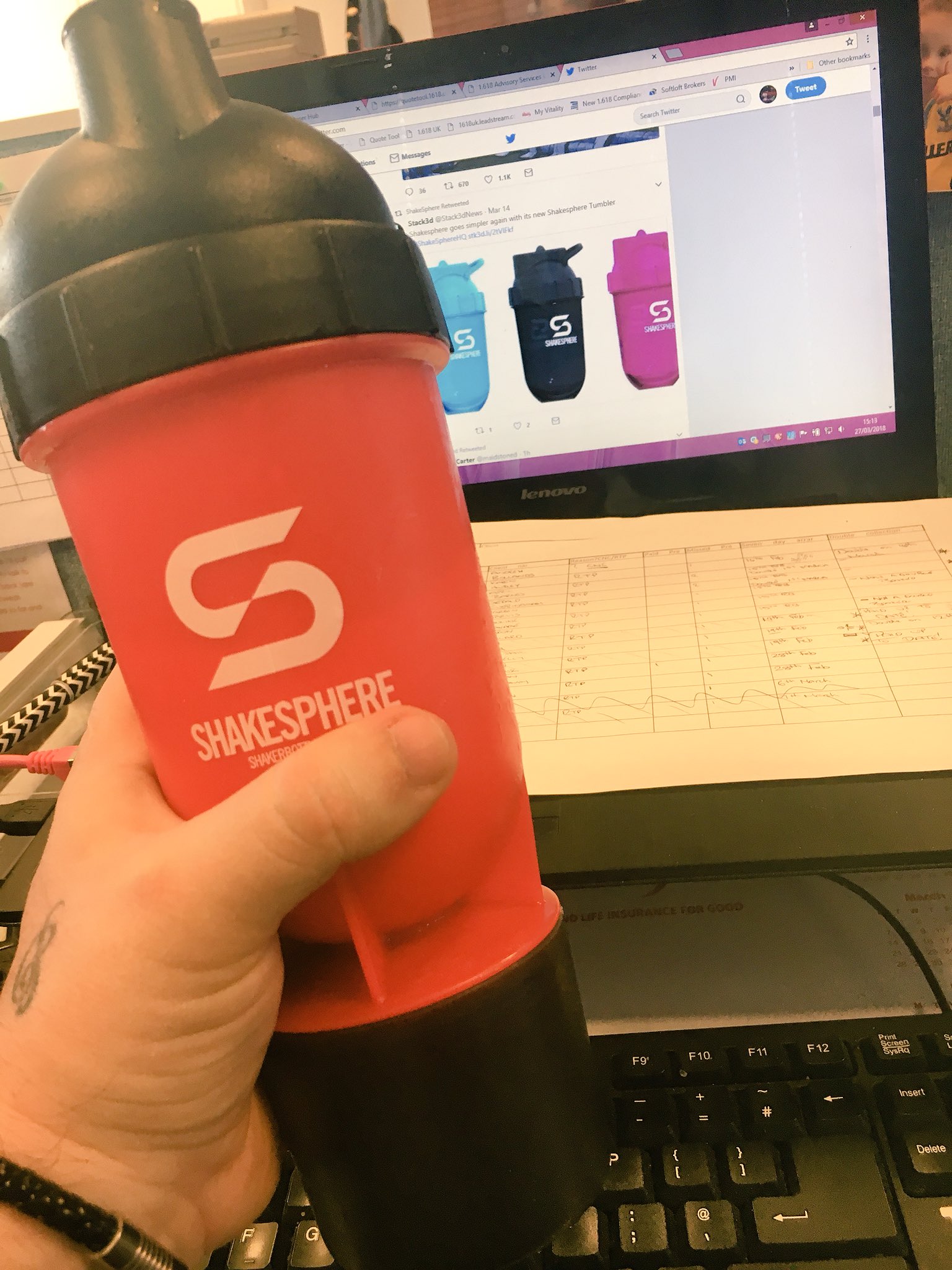 Shakesphere 1.3L Hydration Jug – Bodybuilding.com