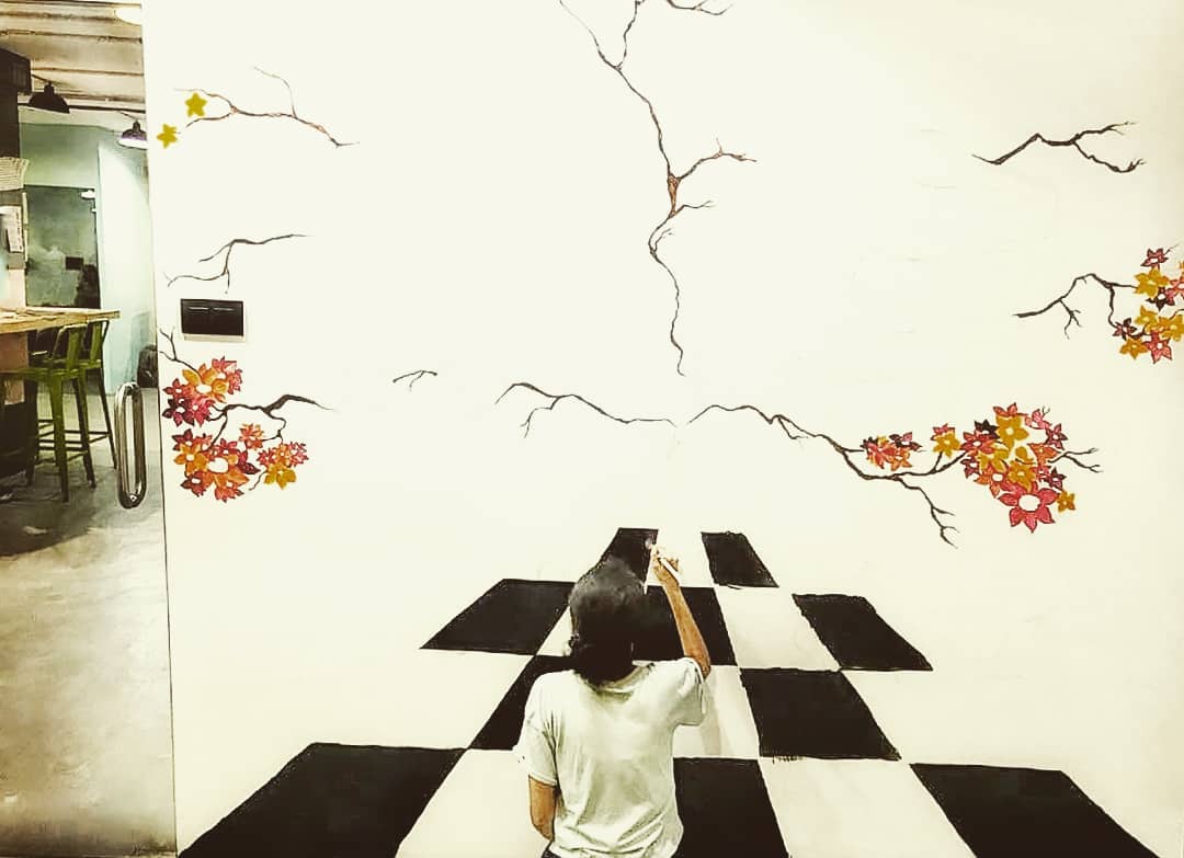 workof10's tweet photo. Getting those creative juices flowing this Tuesday with this amazing custom installation #coworking #of10 #workspacegoals #creativity #wallart #imagination #powai #mumbai #designer #design #tuesdaythoughts #tuesday #instapic #dailypost #custom https://t.co/RHEjS8XnE1