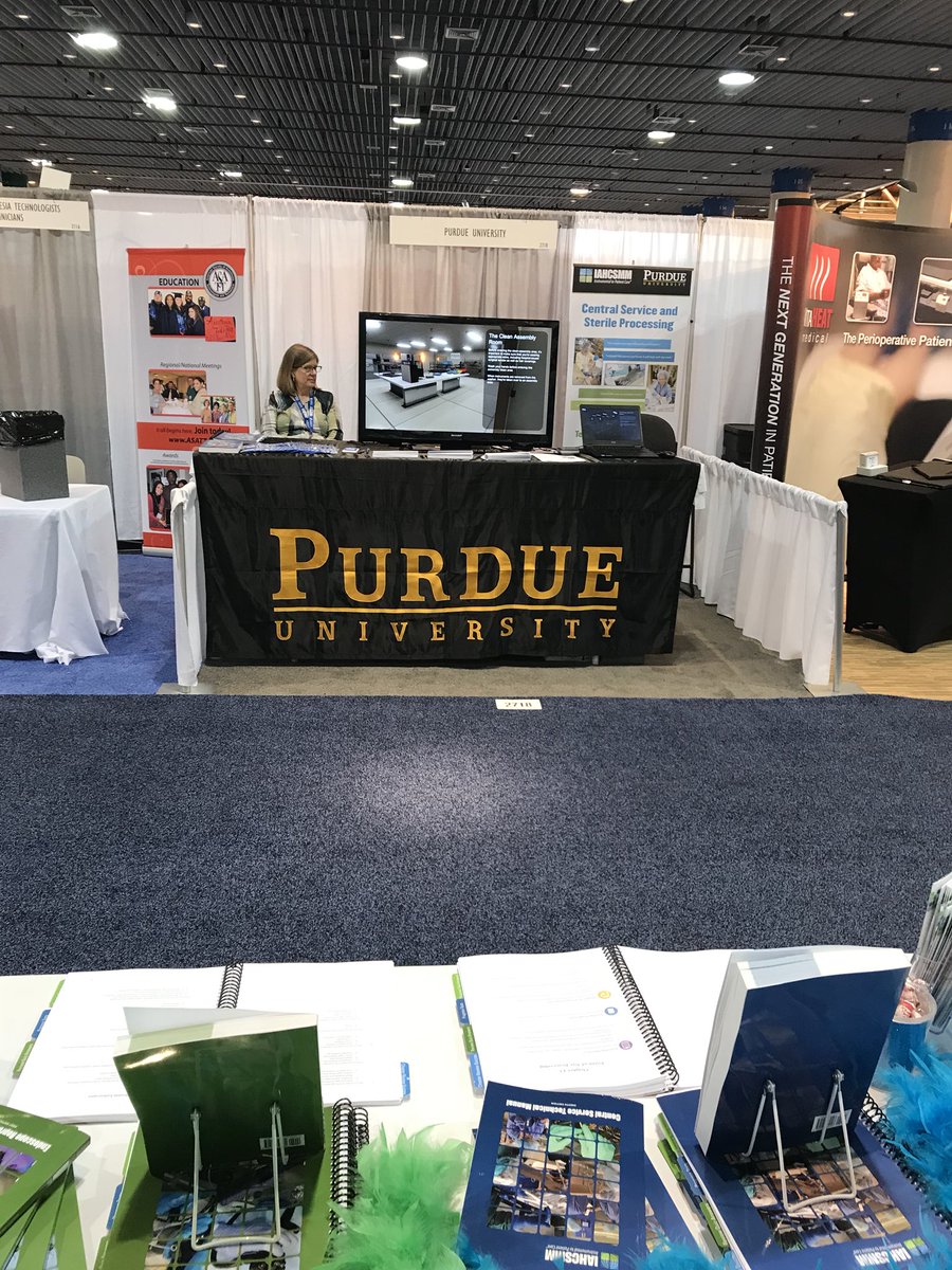 fcdwoody's tweet photo. #AORN2018 #IAHCSMM #IAHCSMM60 Last day of the AORN Exhibit Hall!! We are sitting across from Purdue University, come by and see what IAHCSMM and Purdue can do for you!! https://t.co/gK0nixubcB