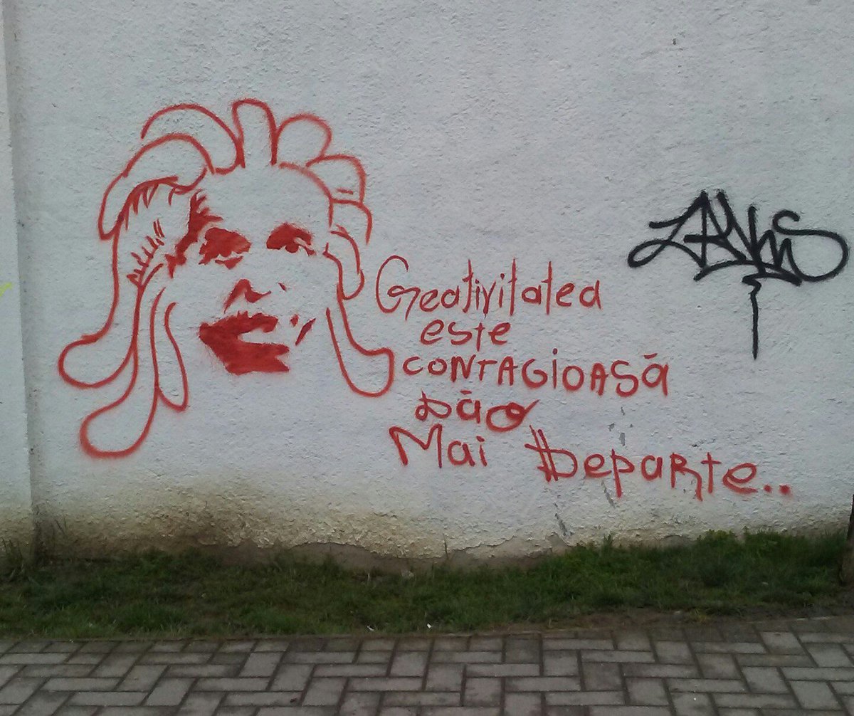 Roby_LS's tweet photo. "Creativity is contagious, pass it along." #Romania #StreetArt #Art https://t.co/ANEe0cvqbb
