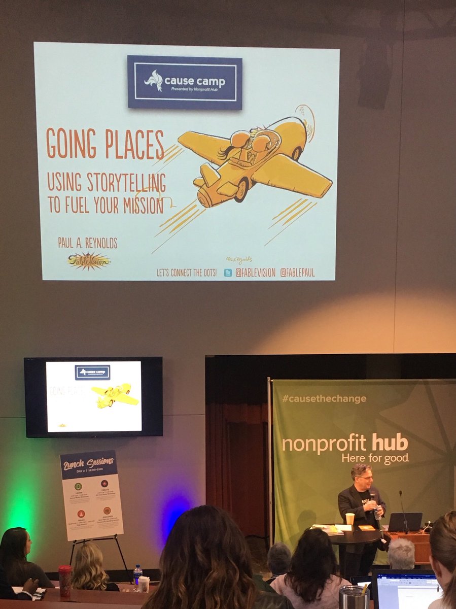 “A story is a container for wisdom.” <a href="/FableVision/">FableVision</a> #CauseTheChange