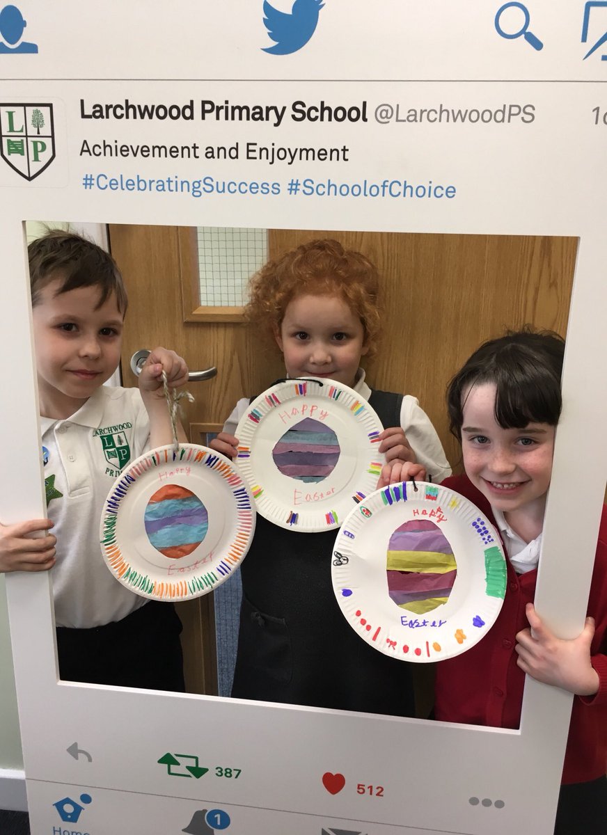 Happy Easter hanging plates. They look great! Twitter frame moment 🐣
