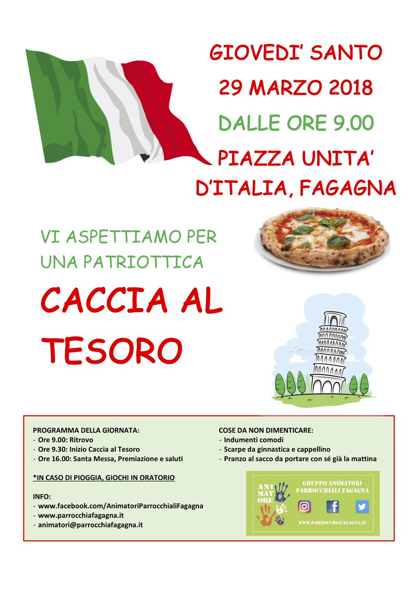 pgudine's tweet photo. #dalleParrocchie - #Fagagna
L’#oratorio di Fagagna ripropone giovedì 29 marzo la tradizionale caccia al Tesoro del #GiovedìSanto, a cui sono invitati per tutti i bambini delle scuole elementari e medie.

Tutte le info: https://t.co/K23v8ktvIh https://t.co/BEdUxlGTxg