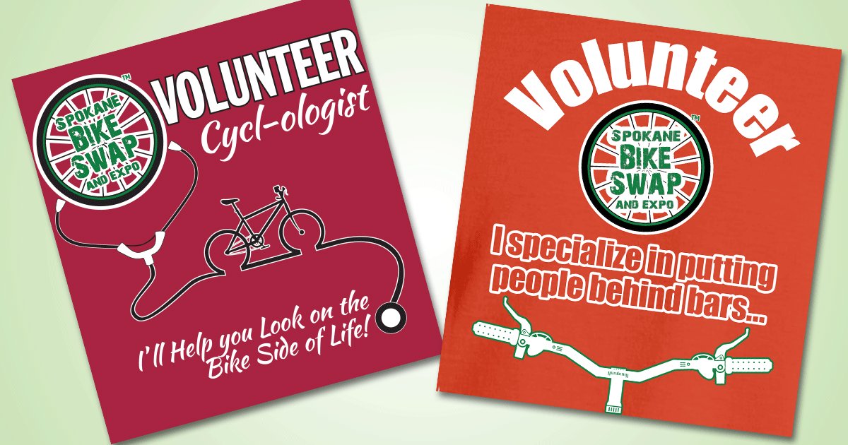 SpoBikeSwap's tweet photo. Calling all past Bike Swap volunteers! Be sure to where your volunteer t-shirts over the next weeks as much as possible to remind people that the #SpokaneBikeSwap is just 18 days away!
Our bike and volunteer registration pages are already up too! https://t.co/FbUVCQTtE4