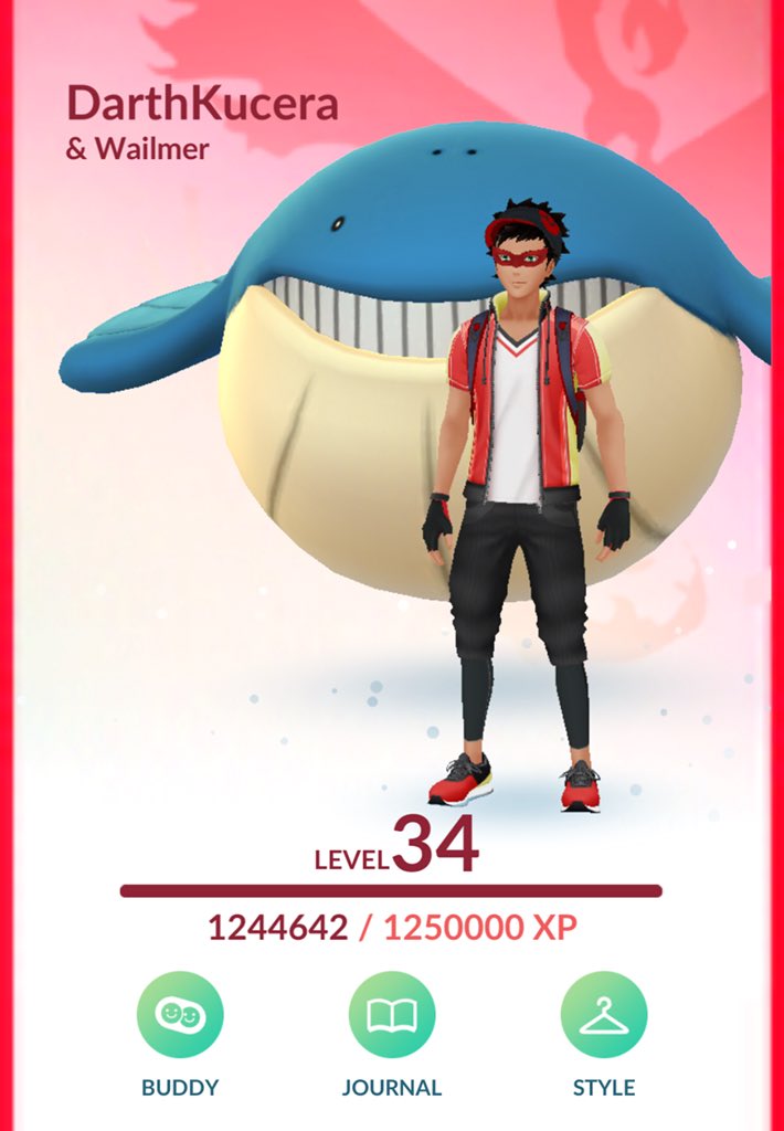 Joe111904's tweet photo. Not sure how much walking I’ll get in today with the rain, but I think today might be the day I reach Level35!! #PokemonGO #TeamValor https://t.co/jeHfYud7k8