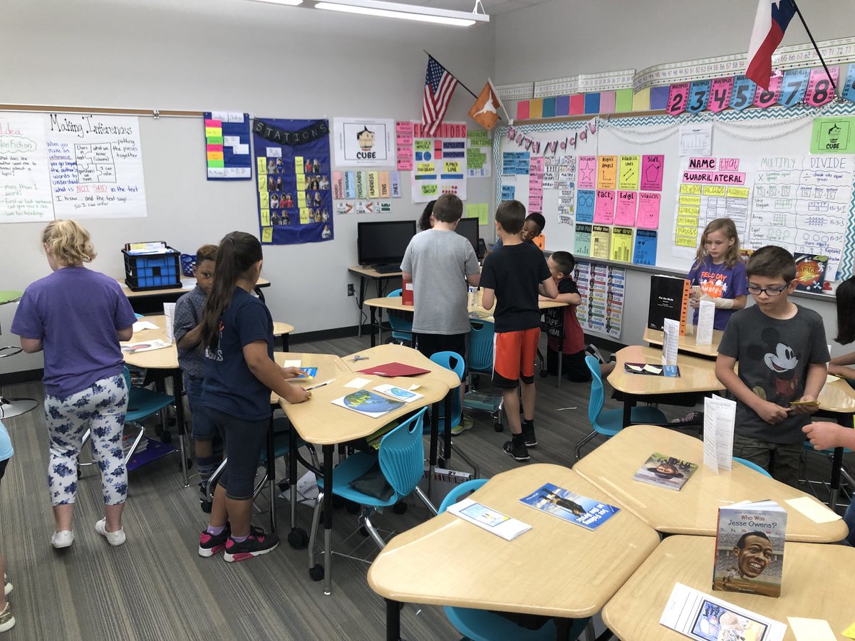 LindseyMerrbach's tweet photo. Book brochure gallery walk! @MahaffeyKISD #scottieschat https://t.co/GJVkTukwII