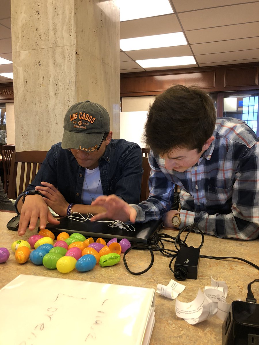 OkState_BYX's tweet photo. our lil pledges Fred and Brett found literally all the Easter eggs in Edmon Low this morning #EasterED https://t.co/fU7YzTpvyI