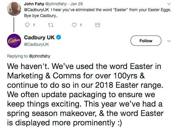 JamieRoss7's tweet image. At this time of year please spare a thought for the Cadbury social media team.