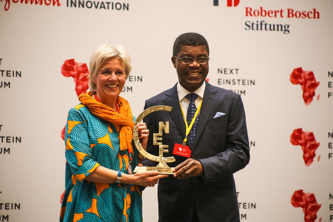 NextEinsteinFor's tweet photo. The NEF would like to appreciate immeasurable support by the NEF Champions; @SeemaJJIC, H.E @Macky_Sall, H.E @PaulKagame, Neil Turok @AIMS_Next founder and Dr. Ingrid Senior VP strategic development, @BoschStiftung #NEF2018 https://t.co/Y0pSvPTMmV