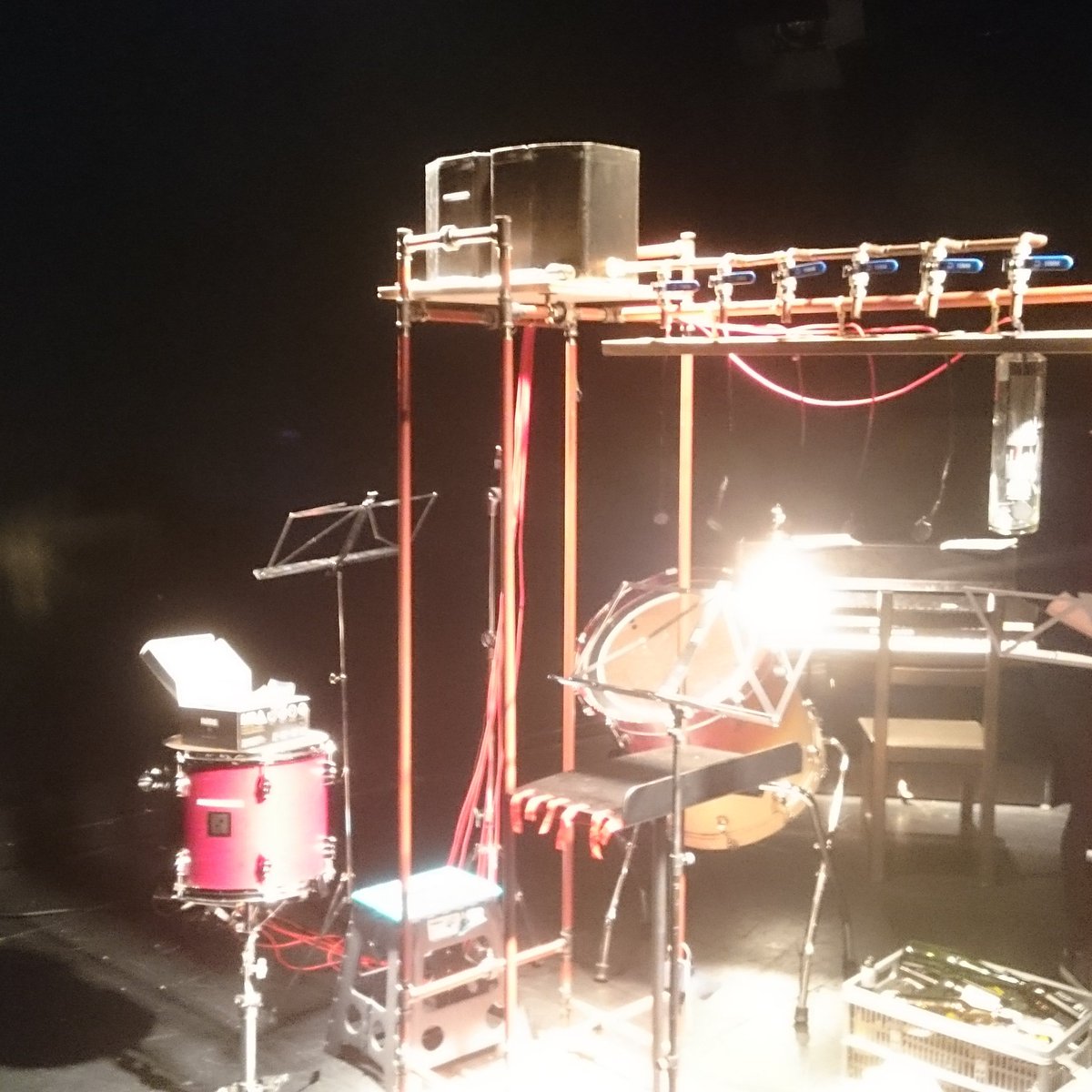 BETCamberwell's tweet photo. The get-in for #SisyphusDistressing is well underway and very exciting! Just hours to go now! https://t.co/Kgryc6oJk5 https://t.co/3yOJQBovEk