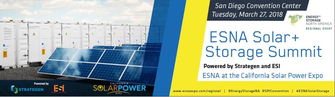 IterosInc's tweet photo. Come see us at ESNA's Solar + Storage Summit Today to learn more about how to incorporate storage into your solar projects!  We'll be on the panel at the 1:30 pm System Design Workshop.  We'd love to see you there!  https://t.co/Q2hUge0rsG https://t.co/4xXl8GqiHX