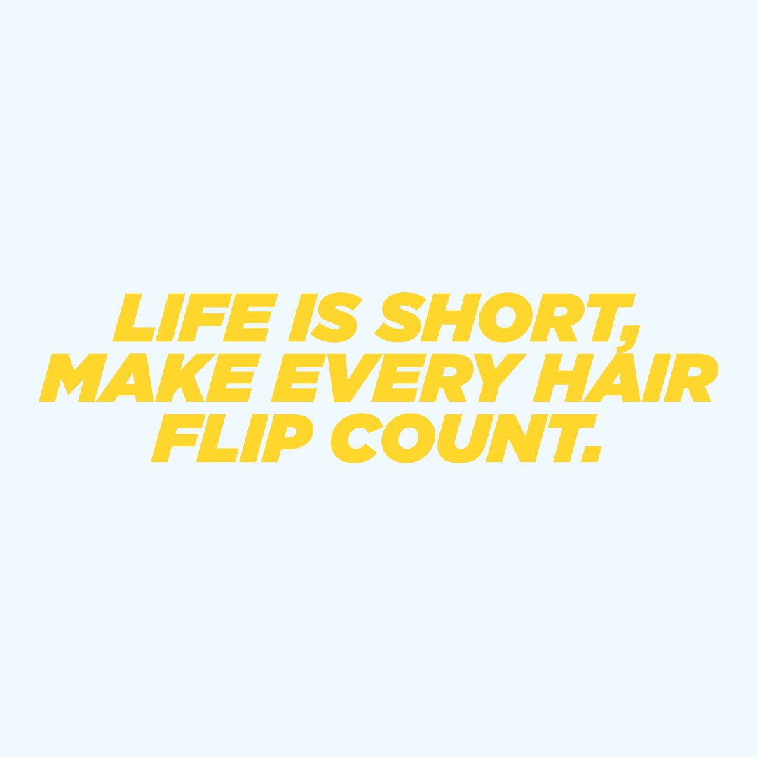 Because #YOLO was so 2017. 💁🏼 #StyleEditHair #HairQuote #QoTD #Quote #Quotes