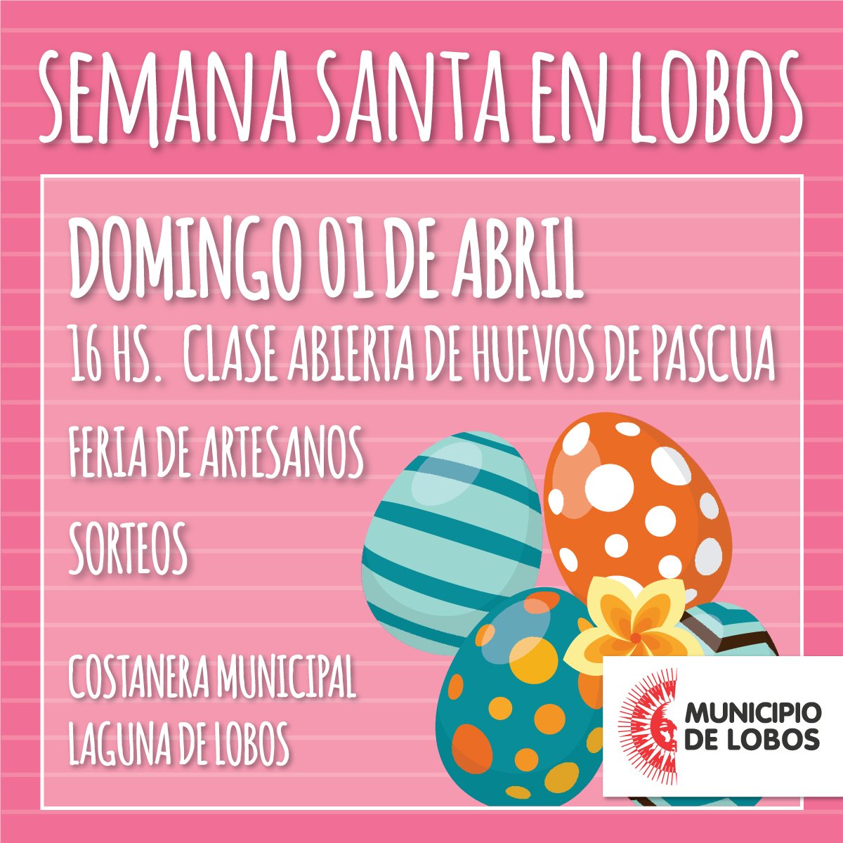 TurismoLobos's tweet photo. #SemanaSanta2018 en #Lobos
Clase Abierta con Bombones Nancy, Aprendé a hacer un Huevo de Pascuas!
#Disfruta de todas las #Actividades que tenemos preparadas para vos !!!
#VacacionesDeOtoño #Pascua #HuevoDePascua #Chocolate #Artesanos #TurismoLobos #LobosSosVos #SentiLobos https://t.co/JeSWvvujhm