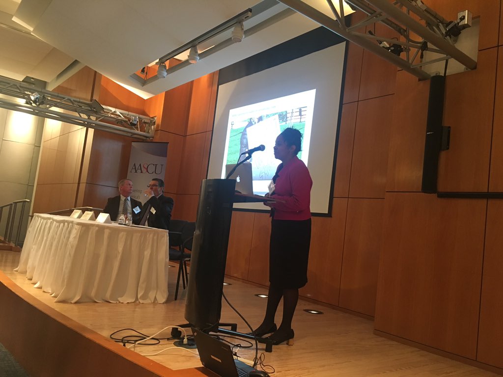 LAJourno's tweet image. .@RosaleeRush of @stan_state discusses dealing with a white supremacy controversy on campus and offers valuable insights. #AASCUComm