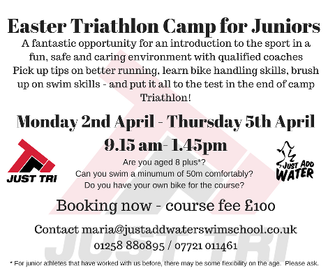 JustaddwaterMT's tweet photo. Fun Triathlon camp for aged 8 plus.  Booking now for Easter fun :)
#justtri https://t.co/PJ0EKgF7AC