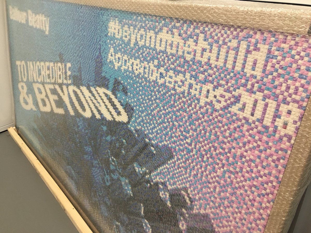 LGBTconstruct's tweet image. The @balfourbeatty @LEGO_Group “Poster” returns to our Langley Office following a successful @NAS_event and its looks amazing - To Incredible and beyond #YearOfEngineering #Apprenticeships #BuildingEquality