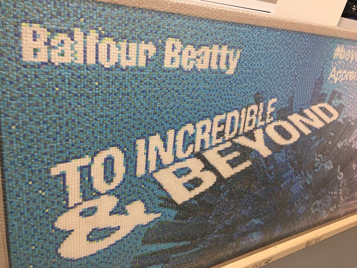 LGBTconstruct's tweet image. The @balfourbeatty @LEGO_Group “Poster” returns to our Langley Office following a successful @NAS_event and its looks amazing - To Incredible and beyond #YearOfEngineering #Apprenticeships #BuildingEquality