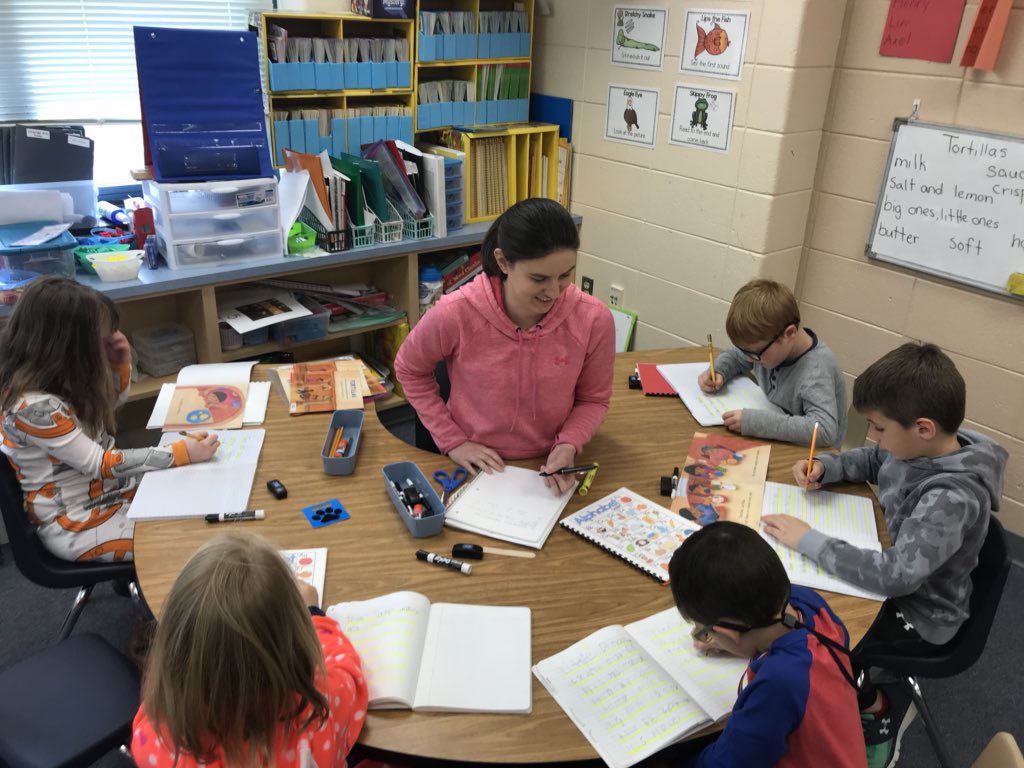 Kindergarten students <a href="/hcpss_does/">Dayton Oaks ES</a> engaged in Daily 5 and small group instruction <a href="/hcpsselemla/">HCPSS Elem Lang Arts</a> <a href="/HCPSS_ECP/">HCPSS EarlyChildhood</a>