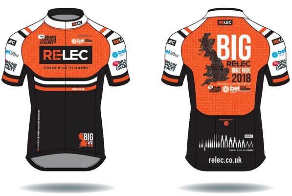 RelecElectronic's tweet photo. We are now taking orders for our bespoke cycle jersey to celebrate the #BigRelecBikeRide2018 Thanks to #BelPower for sponsoring and to #Idealogy for the simply stunning design. Jerseys are £50.00 each with 100% of the money going to the @braintumourorg https://t.co/9feMQferK2 https://t.co/3wkx2dKTLt