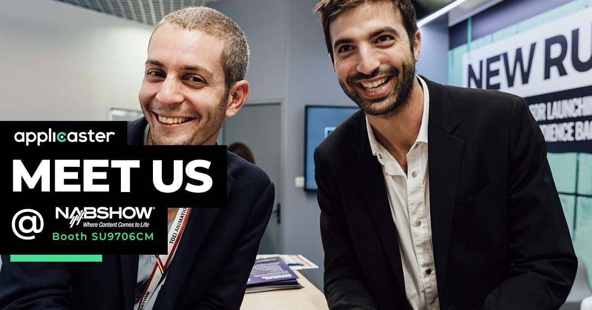 ☛ Meet our executive team <a href="/NABShow/">NAB Show</a> to learn how we are changing the way modern media is built and run: bit.ly/2oUKrfu

#NABshow #NAB2018 #NAB