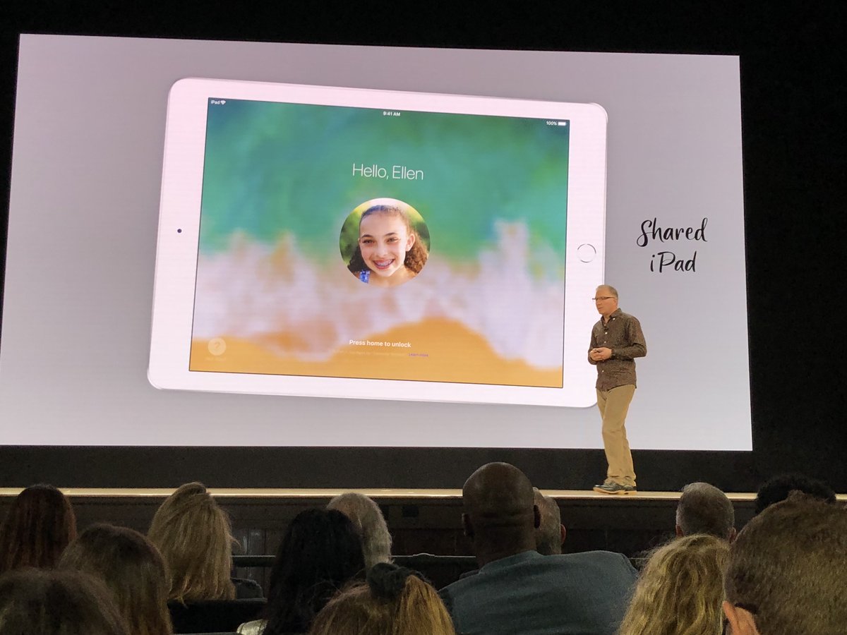 svenstein's tweet image. Das ist wichtig (nicht nur) für Schulklassen: Auf dem iPad lassen sich künftig diverse Nutzerprofile anlegen, so dass ein Gerät von vielen Nutzern verwendet werden kann. #AppleFieldTrip