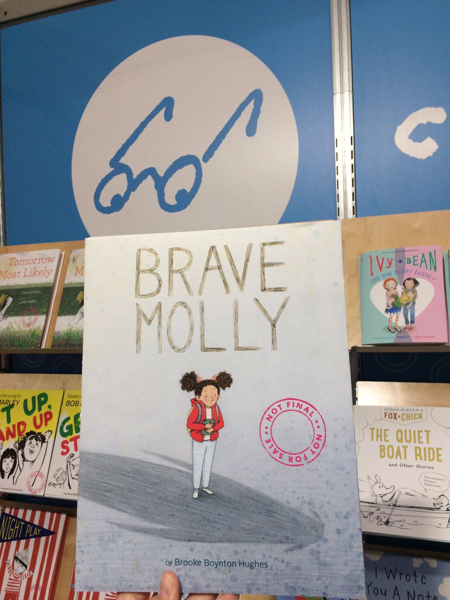 Look at BRAVE MOLLY by @BrookeBHughes in Bologna!! Yay Brooke! Yay Molly @BookishAriel <a href="/ChronicleBooks/">Chronicle Books</a> #BCBF18