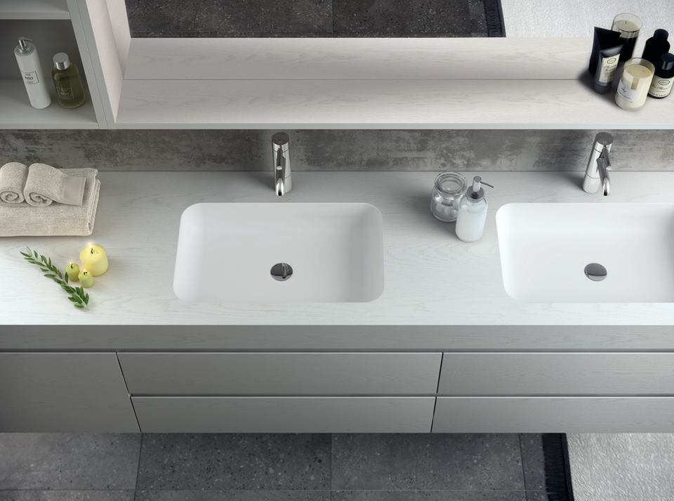 Novedad 2018 #Fiora: #espejo Repisa de #baño. Gama de #texturas y #colores de la colección #Making #diseñodebaños #interiorismo #arquitectura