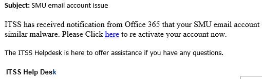 Smu Itss On Twitter Spam Alert We Continue To Receive