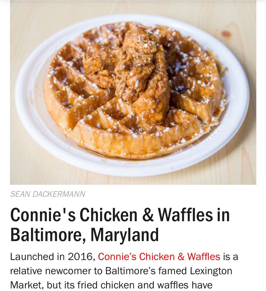 Connie's Chicken and Waffles 🐔🍽 tweet media