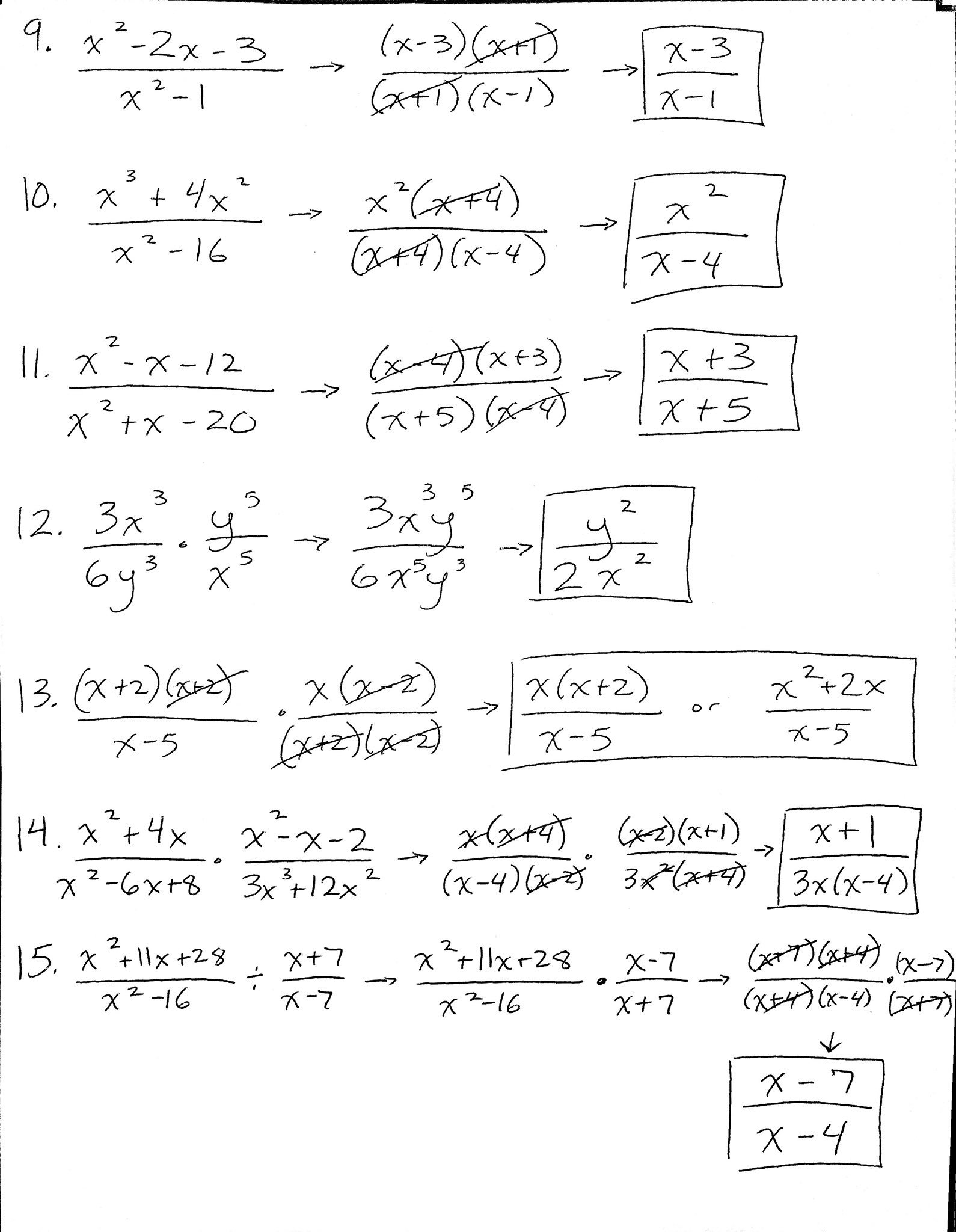 Algebra 2 Formulas