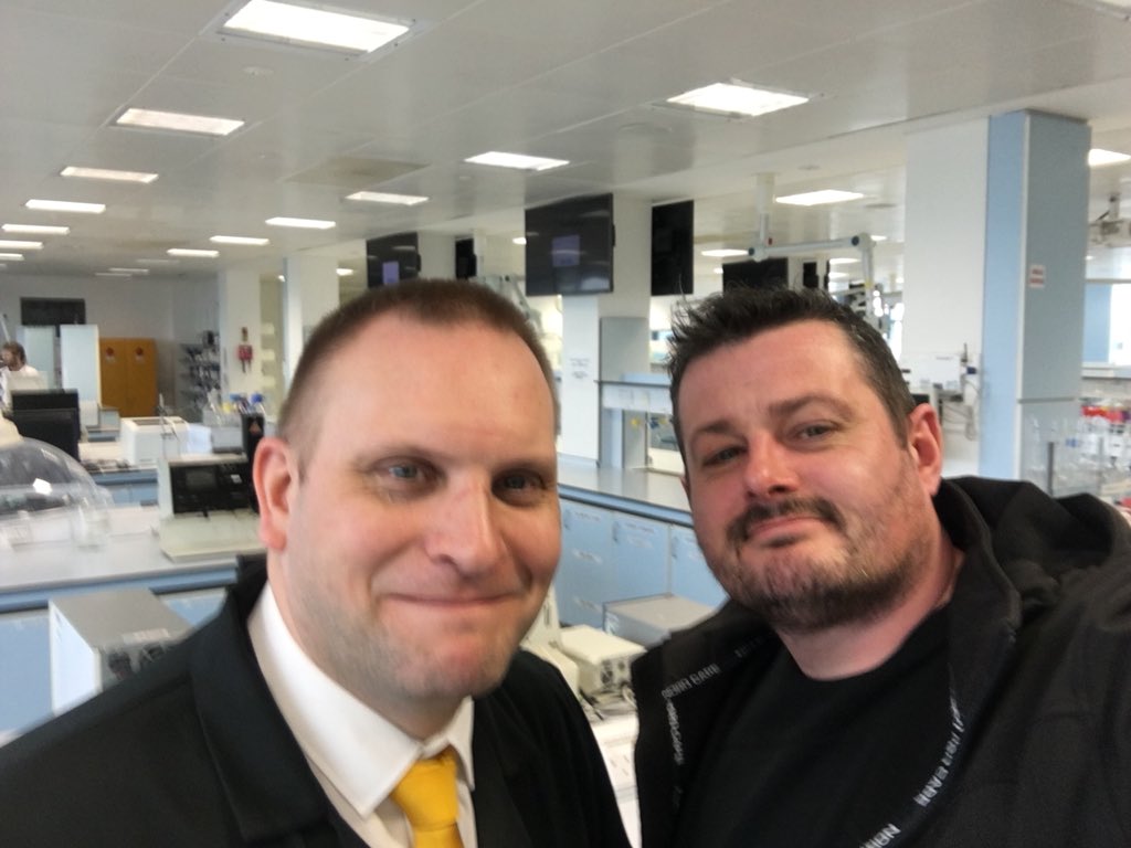 HMP Berwyn ‘Spice Series’ <a href="/OfficialBerwyn/">Official@HMPBerwyn</a> filming continued today interviewing NPS expert Professor Oliver Sutcliffe <a href="/sutcliffeob/">Dr Oliver Sutcliffe</a> in his laboratory within John Dalton building <a href="/MMUsste/">MMUsste</a>. Thank you all for our warm welcome in a very soggy Manchester, we always ❤️ working with u!!