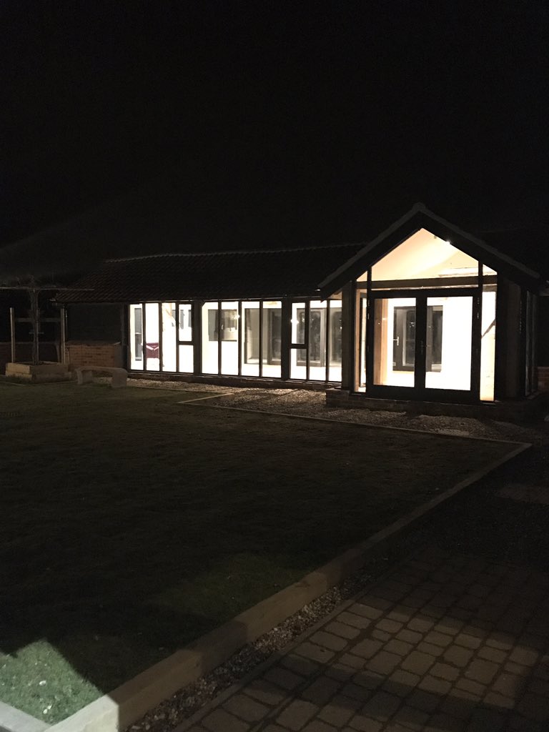 Our new drink reception room looks so pretty at night!! ❤️❤️ #vaultymanor #WeddingVenue #essexweddingvenue #weddingvenueessex