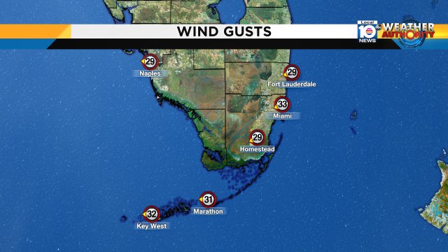The winds continue to stay strong!! Check out these wind gusts! Hold on to your hats at lunch time! https://t.co/KXzQVCDXbi