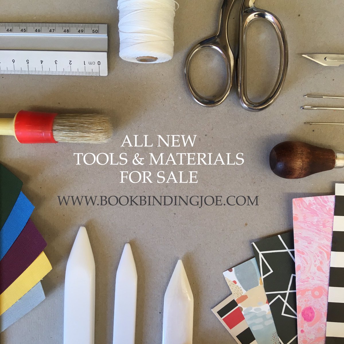 I have restocked my shop with all the best items used for #bookbinding #teflon #folders, safety #rulers, #brushes as well as bespoke material and #tool packs and kits. Visit bookbindingjoe.com for a full breakdown of what I can offer.