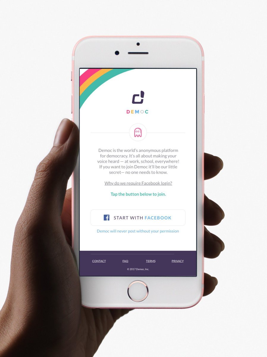 Democ is all about making your voice heard - at work, school, everywhere! Join voting and discussion groups with your coworkers, classmates, and neighbors. Find out more here: democ.io  #democracy #voting #elections