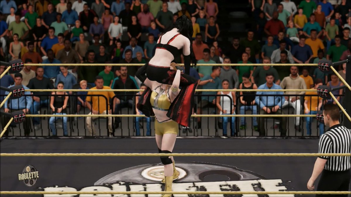 GCAWRESTLING2K's tweet photo. Last night on #GCARoulette, the second match arose when the roulette wheel chose #MadisonEagle and #AlexiaDalehite to go one on one in some Falls Count Anywhere action! After a competitive match up, Dalehite walked away with the win! #GCAWrestleVerse #WWE2K18 #YouTube #Bonus https://t.co/kpa5W9arIJ
